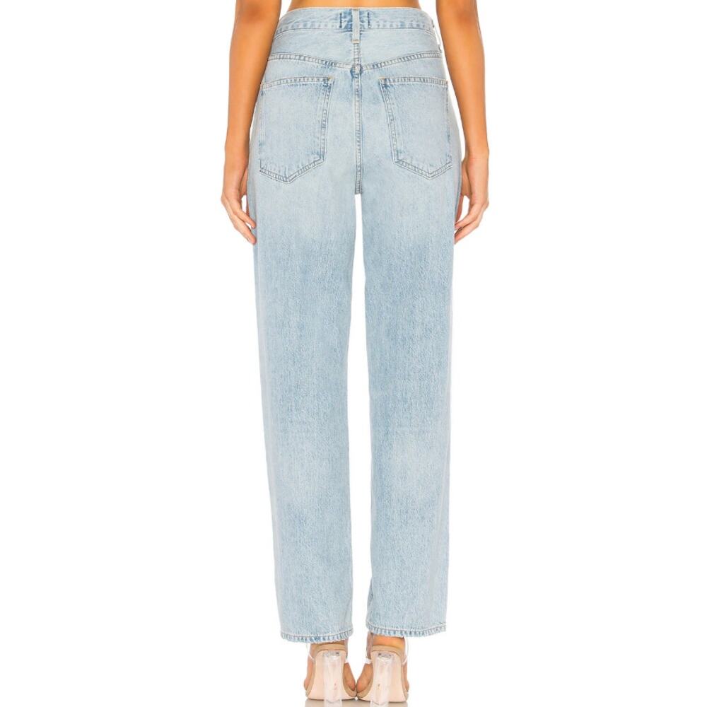 Agolde Criss Cross Upsized Denim Jean in Suburbia - Picture 4 of 11